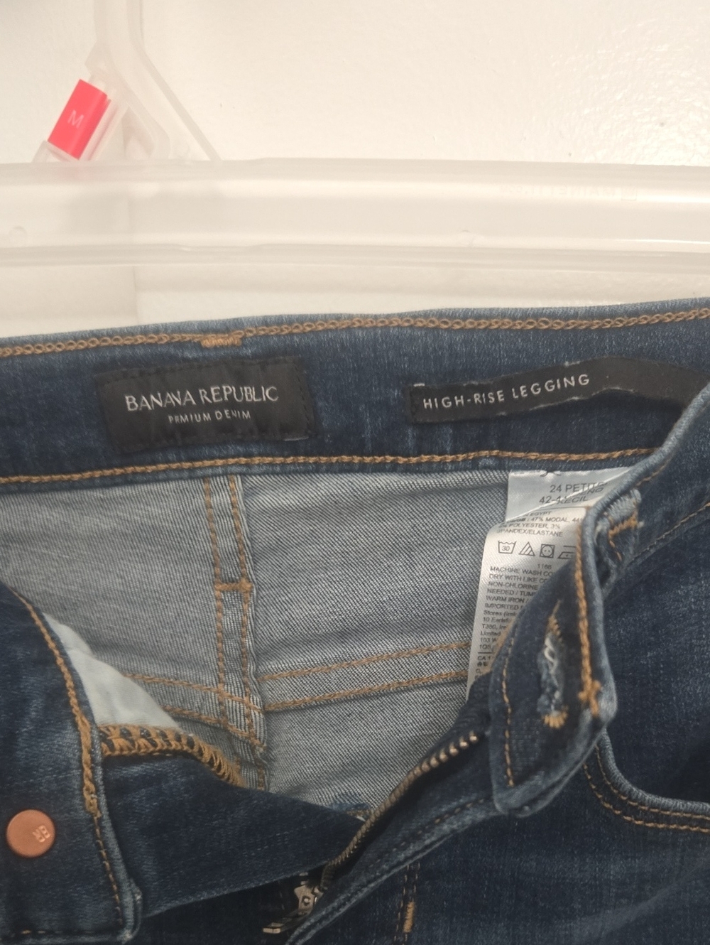 Banana Republic Dark Blue High-Rise Skinny Jeans - Picture 2 of 5